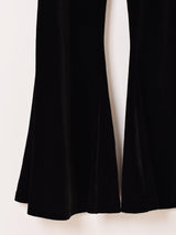 【3色展開】Meridian ベロア フレアパンツ