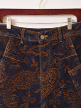 【2色展開】Meridian ジャガード カーブデニムパンツ