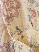 70's Made in USA "GUNNE SAX" レース 花柄 長袖ワンピース