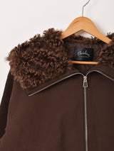 【2色展開】Meridian ビッグファーカラー ジャケット