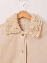 【2色展開】Elcamino ファーカラー コーデュロイ ジャケット