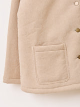 【2色展開】Elcamino ファーカラー コーデュロイ ジャケット