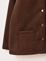 【2色展開】Elcamino ファーカラー コーデュロイ ジャケット