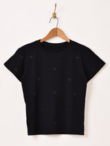 【2色展開】Meridian ハート 刺繍 Tシャツ