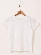 【2色展開】Meridian ハート 刺繍 Tシャツ