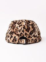 レオパード柄 ベロア ハンチング