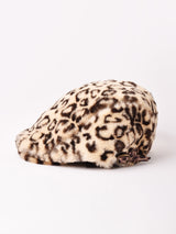 レオパード柄 フェイクファー ハンチング