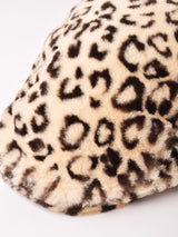 レオパード柄 フェイクファー ハンチング