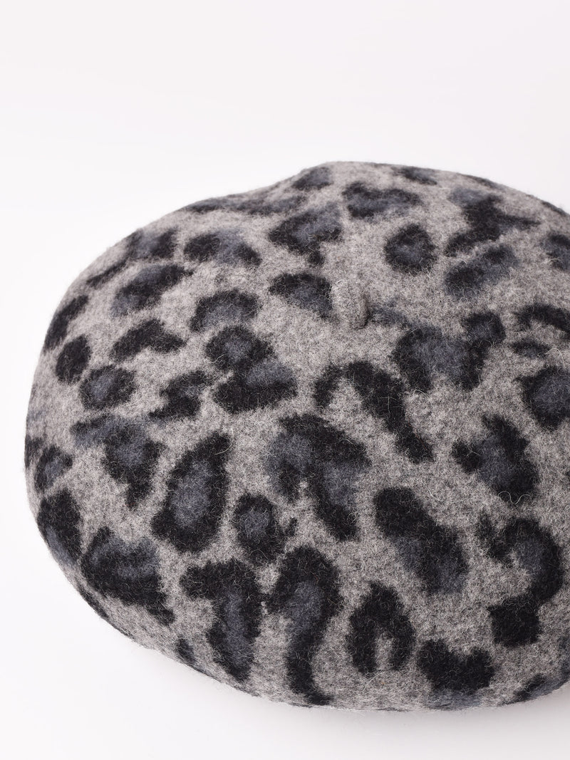 2色展開】レオパード柄 ニットベレー – 古着屋Top of the Hillのネット