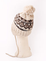 【3色展開】ノルディック柄 イヤーマフ ニットキャップ