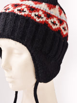 【3色展開】ノルディック柄 イヤーマフ ニットキャップ