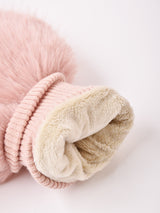 【3色展開】フェイクファー ミトン