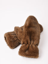 【2色展開】フェイクファー ミトン