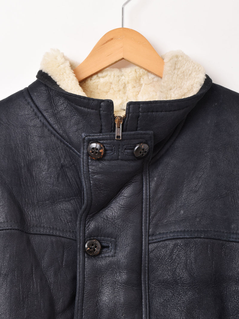 "Shearling" Black Mouton Jacket