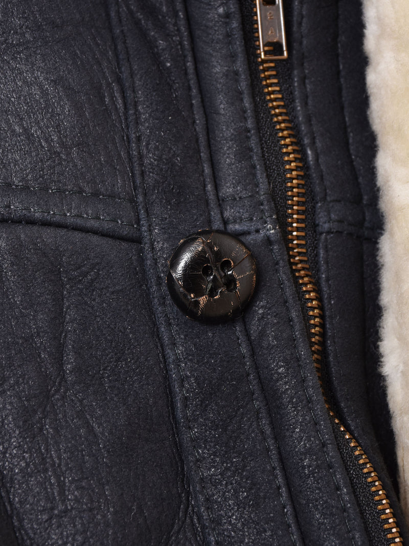 "Shearling" Black Mouton Jacket