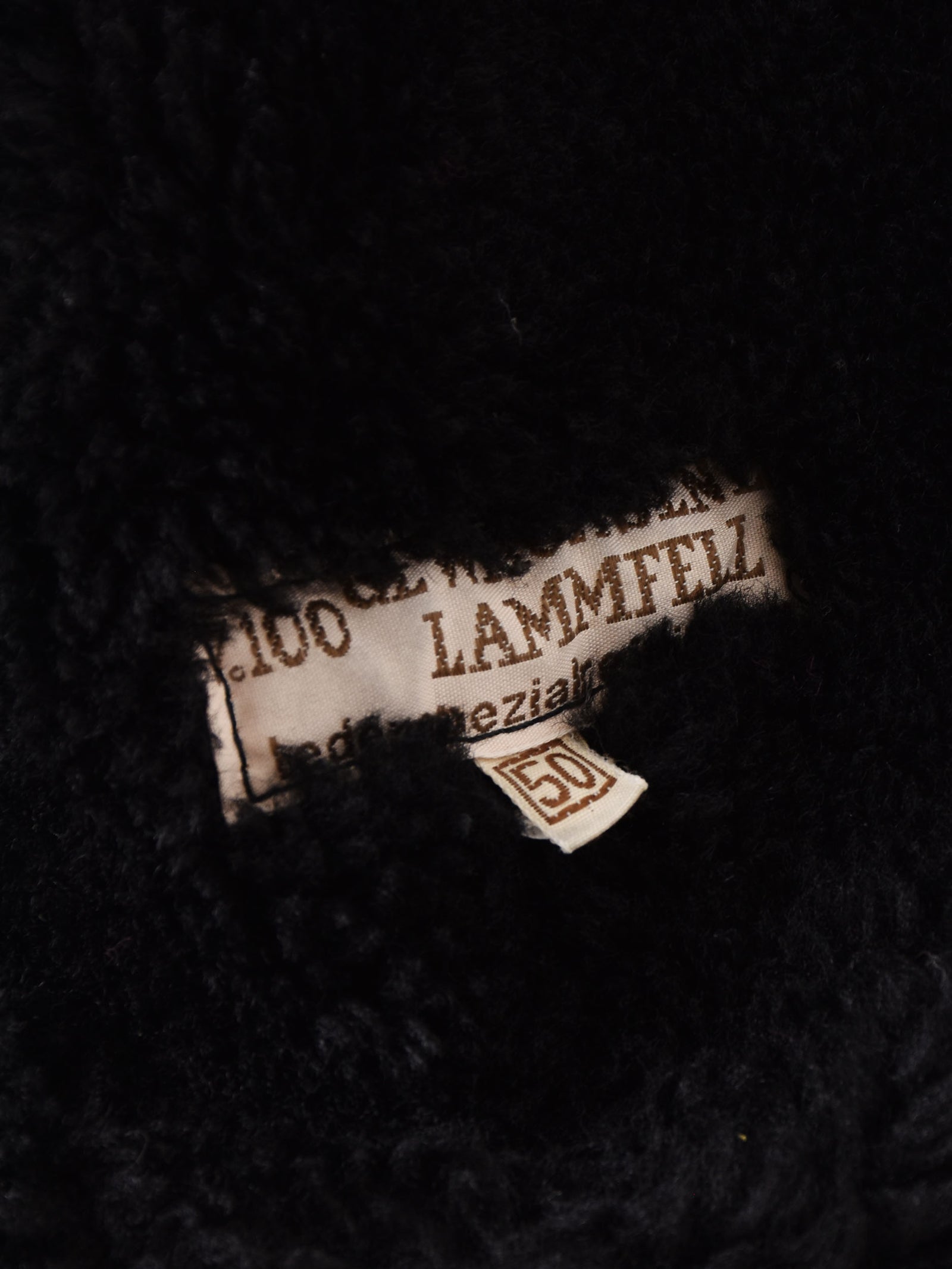 Made In Germany Black Mouton Jacket – 古着屋Top of the Hill