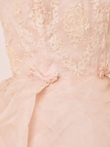 50's〜60's Made in USA ベアトップ シフォンドレス