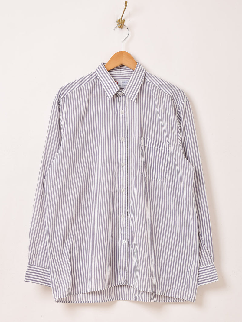 "C&A" ストライプ 長袖シャツ