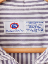 "C&A" ストライプ 長袖シャツ