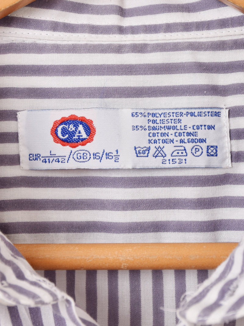 "C&A" ストライプ 長袖シャツ