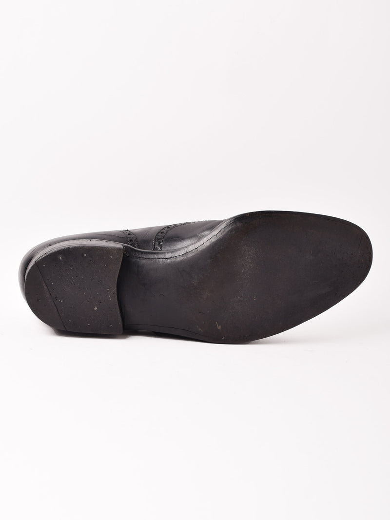 Made in England John Lobb Bespoke Semi brogue Oxford Shoes