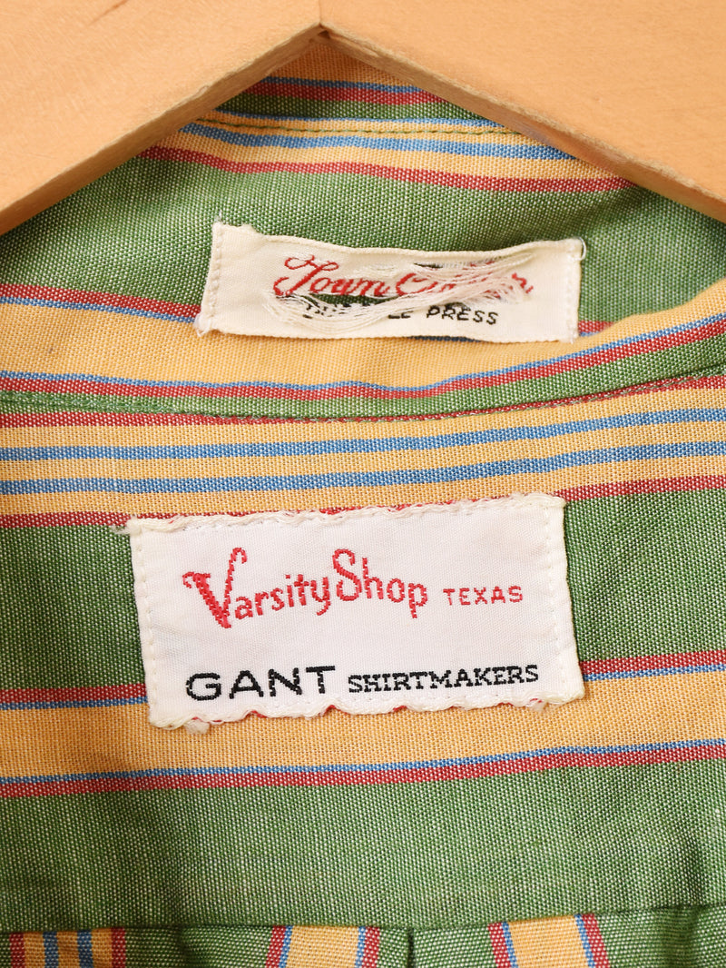 70's ”GANT” ストライプ 長袖シャツ