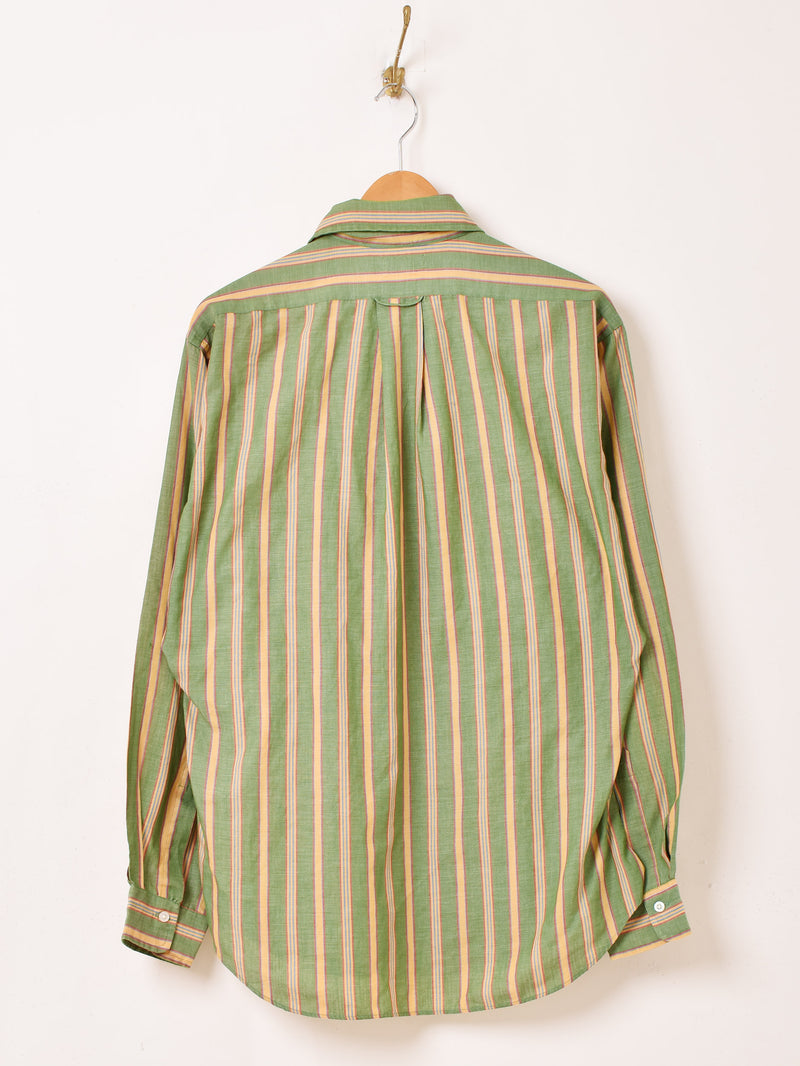 70's ”GANT” ストライプ 長袖シャツ