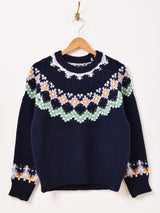 Elcamino ノルディック柄 セーター