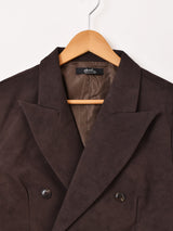 【2色展開】Meridian フェイクスエード ショート テーラードジャケット