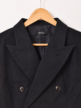 【2色展開】Meridian フェイクスエード ショート テーラードジャケット