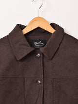 【2色展開】Meridian フェイクスエード カバーオールジャケット