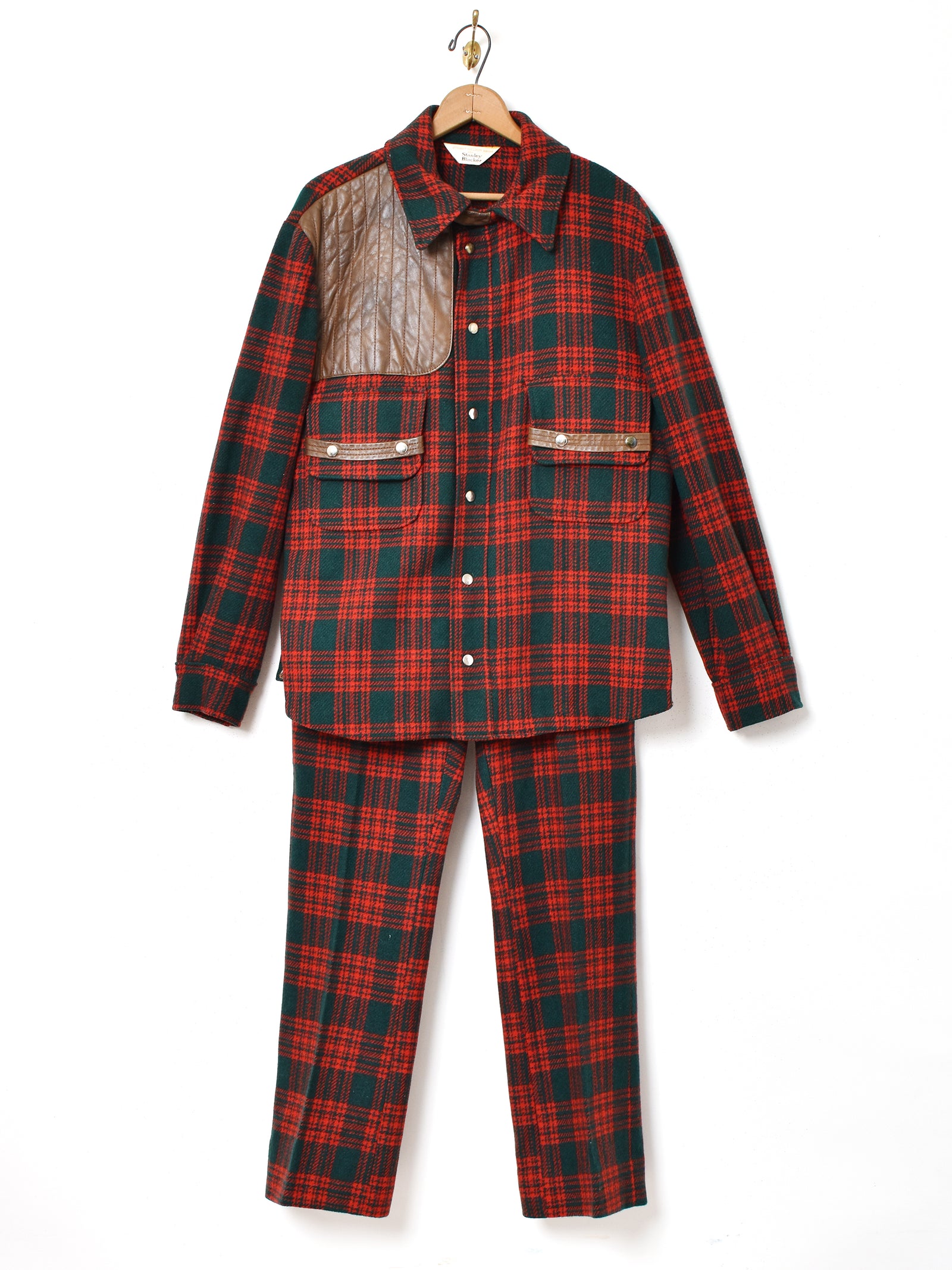 チェック柄 ジャケット パンツ W37 セットアップ – 古着屋Top of the