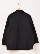 【2色展開】Meridian フェイクスエード カバーオールジャケット