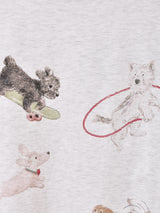 犬 プリントTシャツ