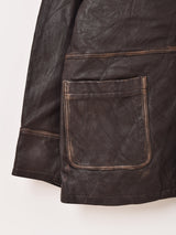 【2色展開】Emerald Motel カバーオールタイプ レザージャケット