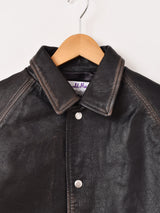 【2色展開】Emerald Motel カバーオールタイプ レザージャケット