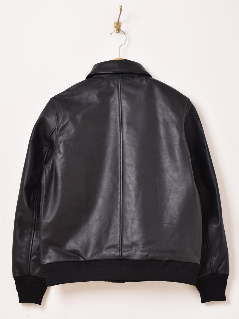 アーカイブ 本革 フライトジャケット G1 A2 短丈 ラムレザー L 中綿 茶