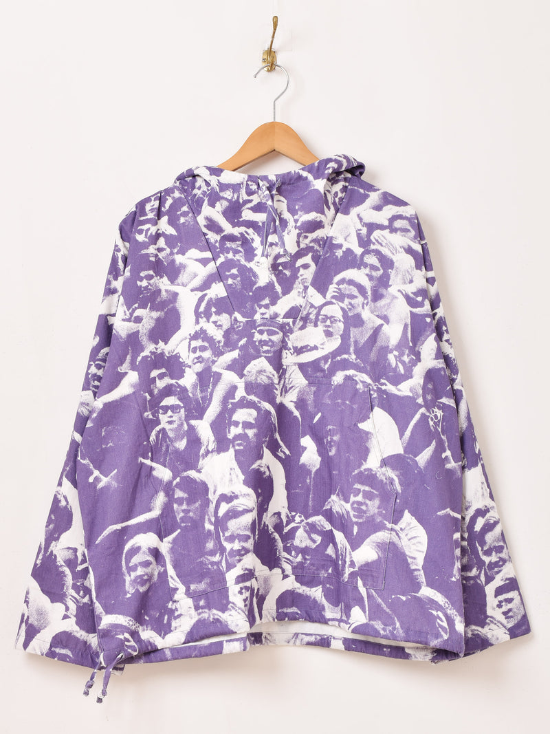 2色展開】Backers 総柄 ウッドストック アノラックパーカー – 古着屋