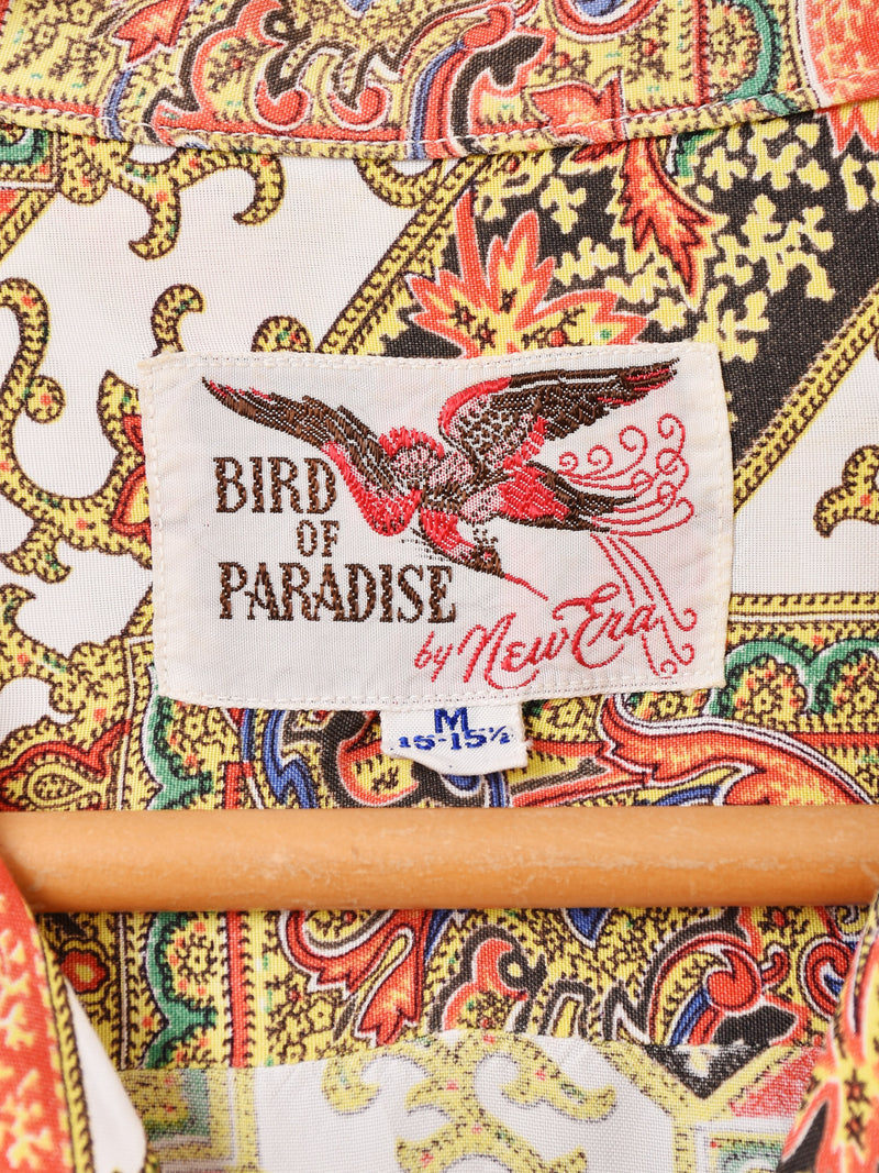 40's〜50's "BIRD OF PARADISE" Open Collar Shirt