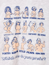 【2色展開】 プリント スウェットシャツ「Sexy Girl」