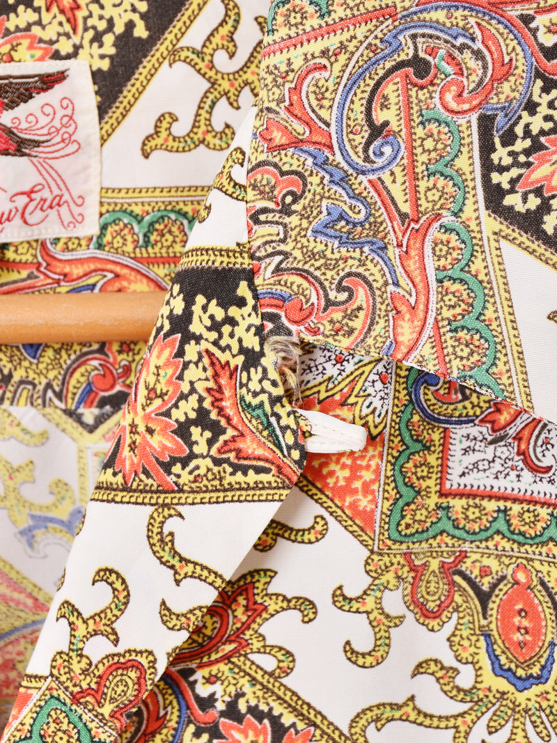 40's〜50's "BIRD OF PARADISE" Open Collar Shirt