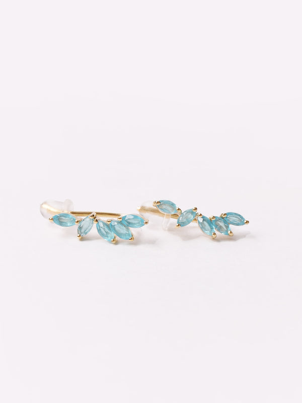 リーフ ストーン ピアス