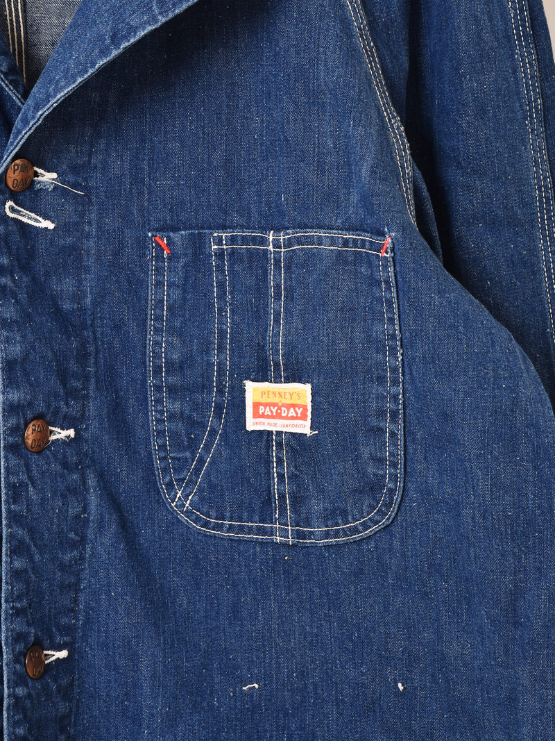 50's "PAYDAY" Denim Coverall Jacket