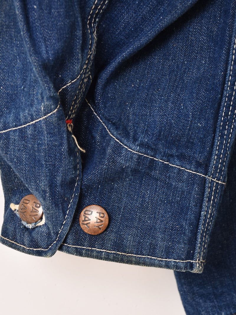 50's "PAYDAY" Denim Coverall Jacket