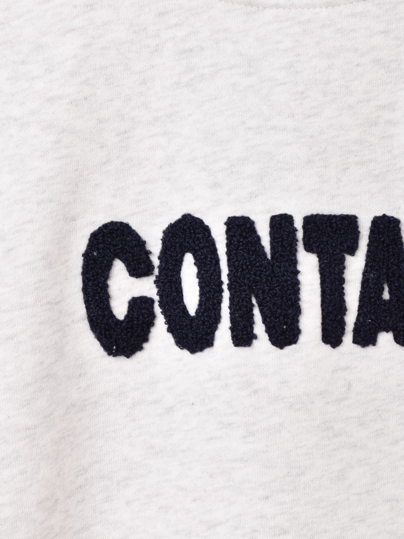 【2色展開】 ロゴ刺繍 スウェットシャツ「CONTANT」