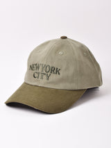 【2色展開】キャップ 2トーンカラー 「NEW YORK CITY」