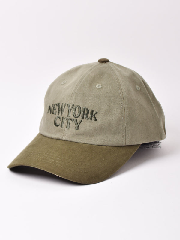 【2色展開】キャップ 2トーンカラー 「NEW YORK CITY」