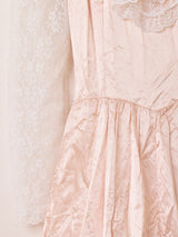 80's Made in USA ”GUNNE SAX” サテン レース ロングドレス