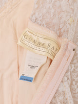 80's Made in USA ”GUNNE SAX” サテン レース ロングドレス
