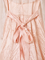 80's Made in USA ”GUNNE SAX” サテン レース ロングドレス